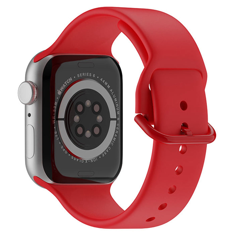 For Apple Watch Ultra 2 49mm Series 9 45mm SE (2023) 44mm Ultra 49mm 8 7 45mm 6 5 4 SE (2022) SE 44mm 3 2 1 42mm Silicone Watch Band Pin Buckle Quick Release Wrist Strap Replacement For Apple Watch Ultra 2 49mm Series 9 45mm SE (2023) 44mm Ultra 49mm 8 7 45mm 6 5 4 SE (2022) SE 44mm 3 2 1 42mm Silicone Watch Band Pin Buckle Quick Release Wrist Strap Replacement